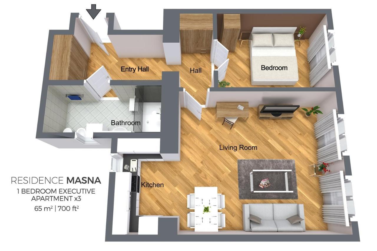 Residence Masna Prága Szoba fotó